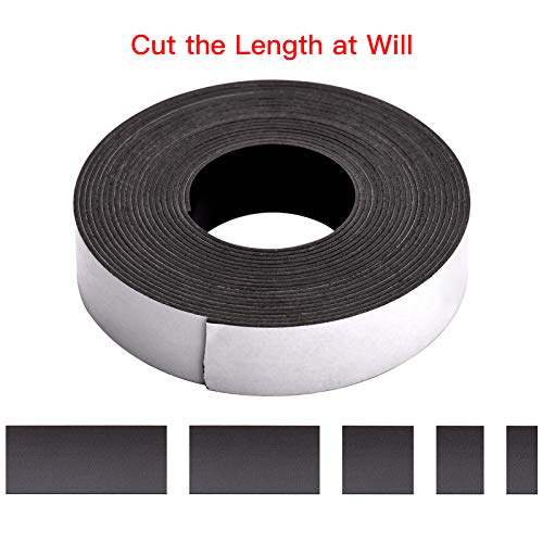 Kiboule Fita magnética flexível fita magnética autoadesiva com suporte adesivo forte 1/25 de polegad