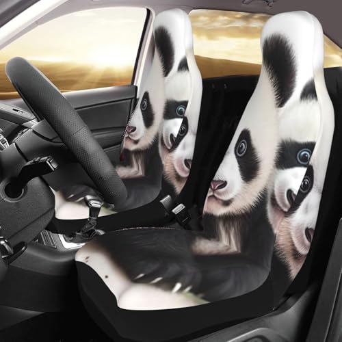 Housse de siège auto panda respirante universelle pour voiture et SUV