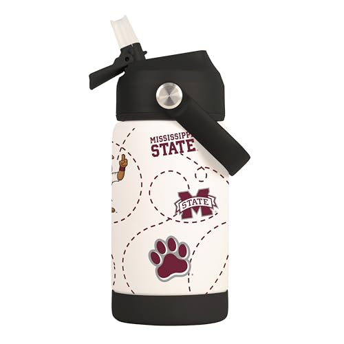 Image of Logo Brands NCAA Mascot Stainless-Steel Kids Bottle -Soft Silicone Mouthpiece, Easy To Carry, Kid-Friendly Design- Great For School & On-The-Go