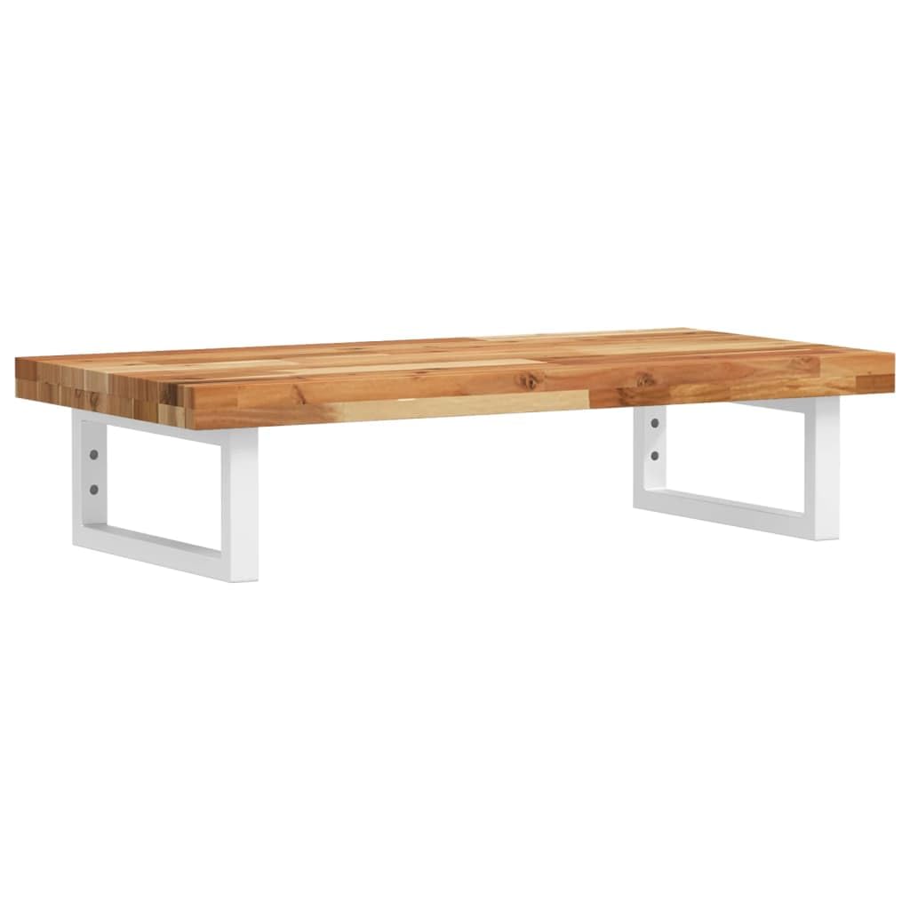 Estantería para lavabo de montaje en pared de 80x40 cm con toallero metálico integrado