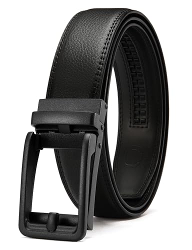 CHAOREN Click Belts for Men - Mens Ratchet Belt 1 3/8" for Dress Pants - Perfect Companion to Men's Oxfords