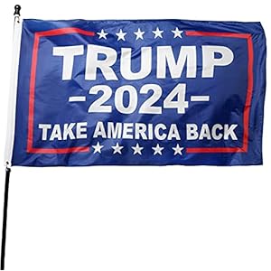 DANF Donald Trump for President 2024 Take America Back Flag 3×5 Foot with Grommets