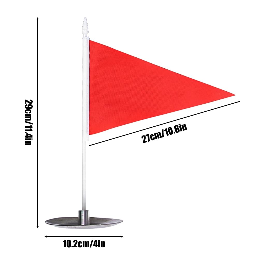 Bâton de Drapeau de Golf,Ensemble de Bâtons de Drapeau de Golf en Acier Inoxydable avec Tasse a Trou D'épingle de Golf pour la Pratique du Golf