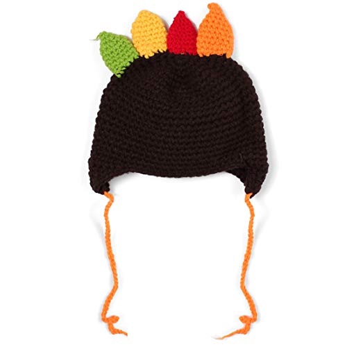 Thanksgiving Turkey Beanie Hat Knitted Cap Cute for Baby Toddlers2
