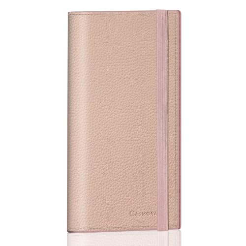 CASMONAL Checkbook Cover for Women and Men, Check Book Holder for Personal