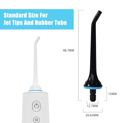 Ersatzspitzen für COSLUS, Hangsun, Nicwell Wasserflosser, Munddusche aufsätze Jet Tip Düse, Schwarz, 3 Stück – Bild 6
