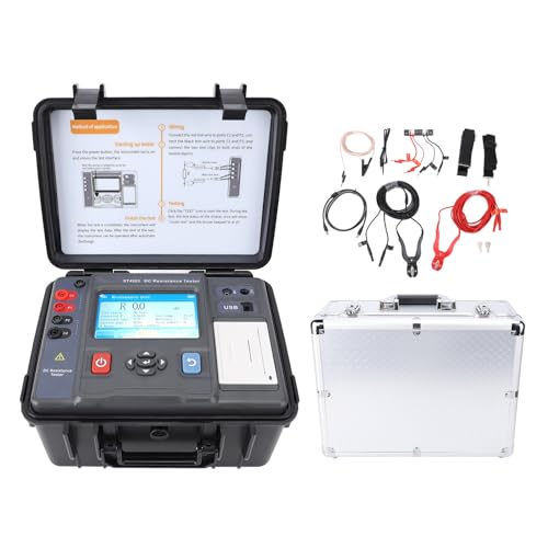 Digital Megohmmeter Large LCD Display Multifunctional DC Resistor Tester Telecommunications Electric Power