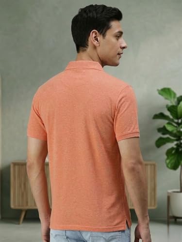 Image of Lux Cozi Men's T-Shirt with Chest Pocket | Polo T-Shirt for Man | Plain Casual Stylish | Half Sleeve| Cotton Blend Collar Polo T-Shirts for Men