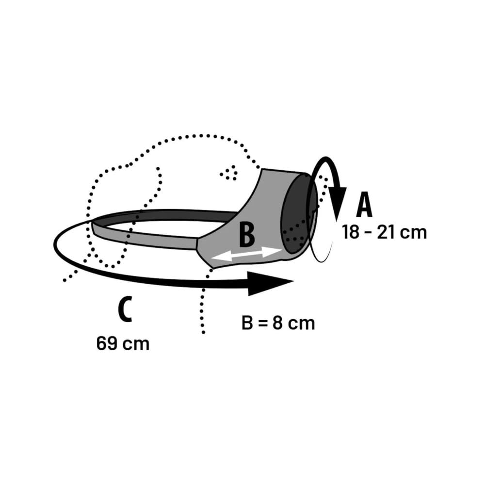 MUZZLE ROLO BLACK M NECK 37-69CM / NOSE 18-21CM - Image 2