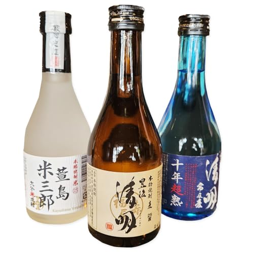 豊後清明十年超熟 ・ 豊後清明 ・ 萱島米三郎 計3本セット(25度300ml×各1本)