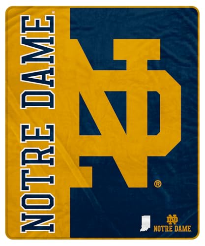 Proformance Home NCAA Notre Dame Fighting Irish Endzone Ultra Soft Tailgate Throw