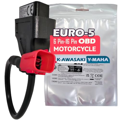 Adaptador OBD2 para moto Euro 5 con lectura fluida de códigos