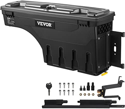 VEVOR Truck Bed Storage Box, Compatible with Chevrolet Silverado ...