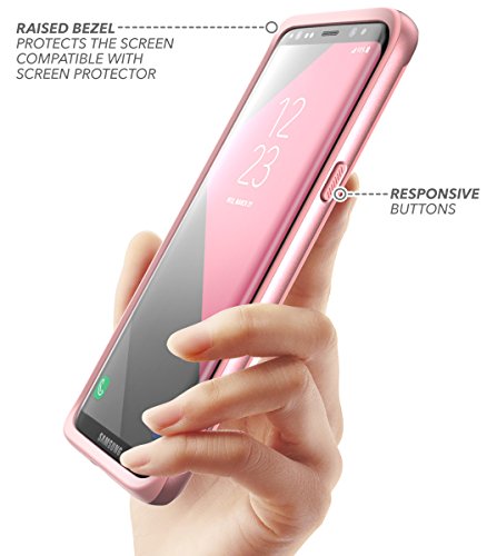 Galaxy S8+ Plus Case, Clayco [Helios Series] Premium Hybrid Protective Case for Samsung Galaxy S8+ (Pink)