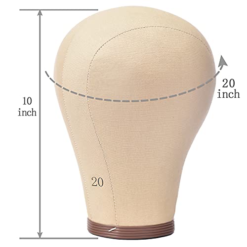 Corkhead Wig Head Mannequin Head With Stand For Wigs Making 20 Inch (7 Piece Set) #TOP2