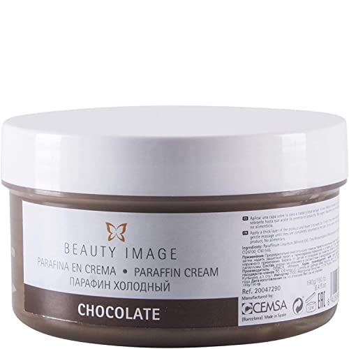 Paraffina per Mani e Piedi - Bagno di Paraffina per Mani - Trattamento Ideale per Disturbi - Effetto Crema-Sauna - 250 ml - 190 gr - Cioccolato