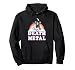 Death Metal Rainbow Funny Grim Reaper Unicorn Hoodie Gift Pullover Hoodie, Adult Unisex, Black, XX-Large