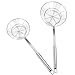 BOROMI Schiumarola Acciaio Inox, Schiumarola Scolapasta, Cucchiaio per Schiumarola da Cucina in Acciaio Inossidabile 2 Pezzi con Manico per Pentola Calda, Frittura, Pasta e Filtro Dellolio