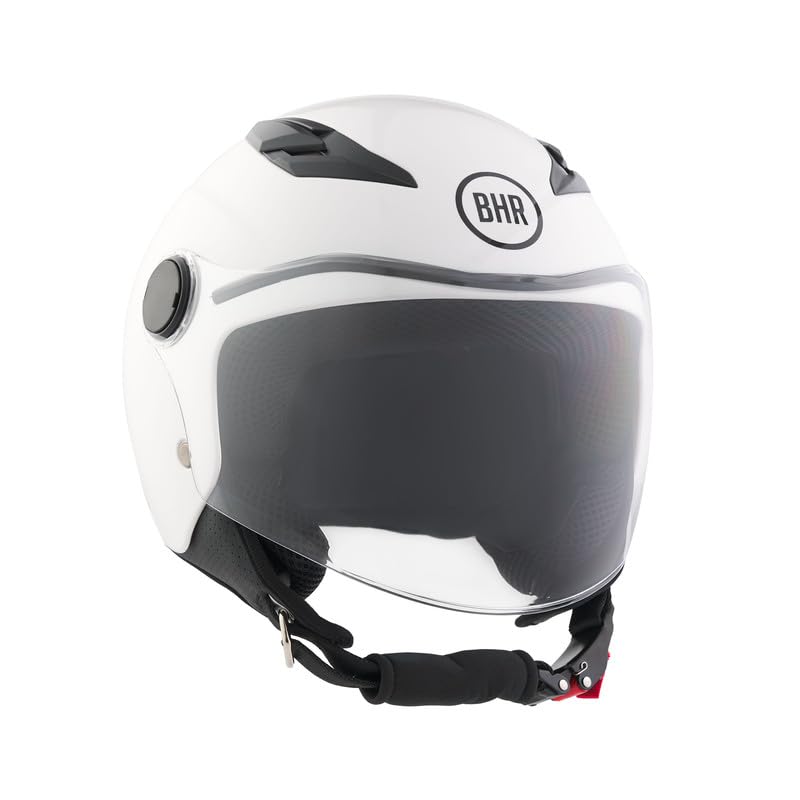 Kask motocyklowy dziecięcy Half Jet, BHR 838 dzieci, skuter kask dla dzieci ECE 22.06, osłona antyzarysowań i mikrometryczna wyzwalacz