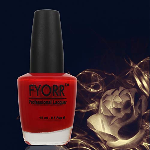 Image of Russian Red Professional Nail Polish | Long Lasting, Quick Dry, Chip Resistant, High Shine Nail Paint | Smooth & Easy Application, Vibrant Trendy Shades for Women & Girls Party Daily Use 15ml
