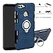 Produktbild Labanema Huawei P Smart 2018 Hülle, Ring Kickstand 360 Grad rotierenden Fingerring Grip Drop Schutz Stoßdämpfung Weichen TPU Cover für Huawei P Smart 2018 - Navy Blau