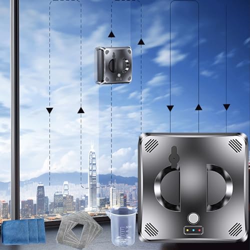 Chhmaelove Nuevo Robot De Limpieza De Ventanas Inteligente 3000pa Con 4 Almohadillas De Trapeador, 4 Modos De Limpieza, Rociador De Agua Dual Control Remoto, Detección Inteligente De Bordes Chhmaelove Nuevo Robot De Limpieza De Ventanas Inteligente 3000pa Con 4 Almohadillas De Trapeador, 4 Modos De Limpieza, Rociador De Agua Dual Control Remoto, Detección Inteligente De Bordes