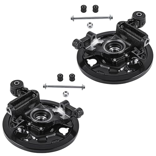 Image of Detroit Axle - Rear Steering Knuckles & Wheel Hub Bearings Struts w /Coil Spring Replacement for 2003 2004 2005 Subaru Forester - 4pc Set