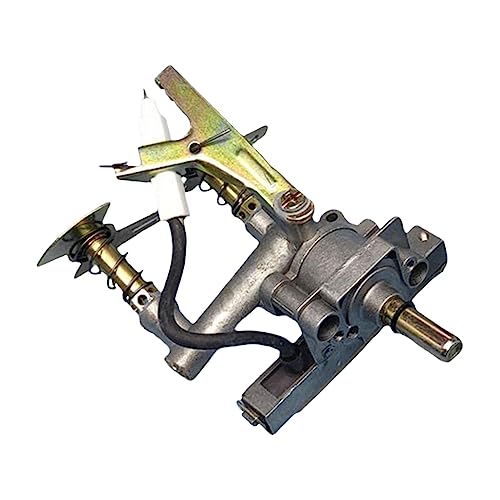 Grill Gas Valve Grill Valve with Automatic Flame, Sprayer, Double Tube, Metal Regulator Gas Outlet Thrower for Fireplace Gift, 0.45cm to 0.88cm