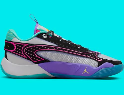 NIKE Jordan Luka 2 Men's Basketball Shoes (DX8733-007, Wolf Grey/Black/Hyper Jade/Speed Yellow) Size 122