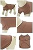 Lovelonglong Pet Clothing Dog Costumes Basic Blank T-Shirt Tee Shirts for Small Dogs Coffee L #2