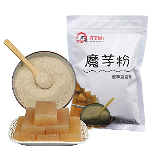 BAILINHOU konjac tofu powder Pure konjac flour speciflcally formulated for cooking konjac tofu 17.63oz/500g Primary Glucomannan powder