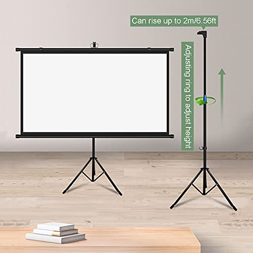 Pantalla de proyector ajustable en altura con trípode plegable estable 4