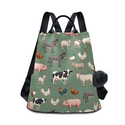 Sac à dos vert pour femme à poches latérales et fermeture sécurisée au dos