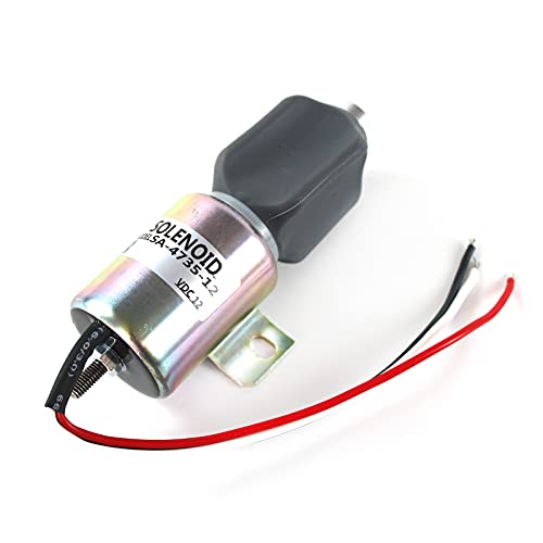 PANGOLIN 1756ES-12E3ULB1S5 Stop Solenoid SA-4735-12 DC12V Fuel Shutdown Solenoid Cut Off Solenoid for R200-5 Excavator Engine Aftermarket Parts