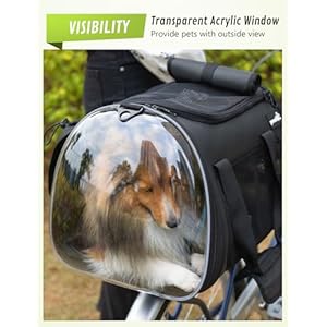 Pecute-Dog-Basket-for-Bike-Dog-Bike-Basket-for-Small-Dog-Cat-Puppies-Pet-Basket-for-Bike-Riding-Multiple-Storage-Pockets-Removable-Sun-Shield-Pet-Carrier-with-Shoulder-Strap - Cucciolini Doodles   Pecute-Dog-Basket-for-Bike-Dog-Bike-Basket-for-Small-Dog-Cat-Puppies-Pet-Basket-for-Bike-Riding-Multiple-Storage-Pockets-Removable-Sun-Shield-Pet-Carrier-with-Shoulder-Strap