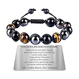 【Ideale Geschenkauswahl】Dieses elegante tigerauge stein armband kommt mit schicker Geschenkbox, was bequem zum Aufbewahren und Herausnehmen ist, und es ist auch eine perfekte Wahl als Geschenk für Freunde, Familien, Liebhaber und jeder, der dir wichtig ist, anzug für jeden Urlaub wie Geburtstag, Valentinstag, Muttertag, Vatertag, Jubiläum, Schulabschluss, Weihnachten, Erntedankfest