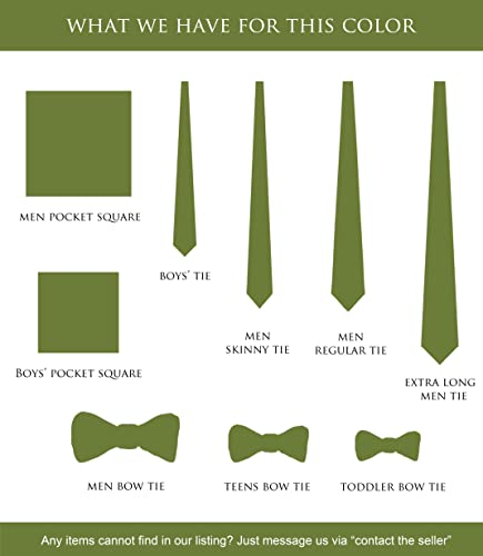 Image of Pre-Tied Adjustable Solid Tuxedo Bow Tie for Boys and Men