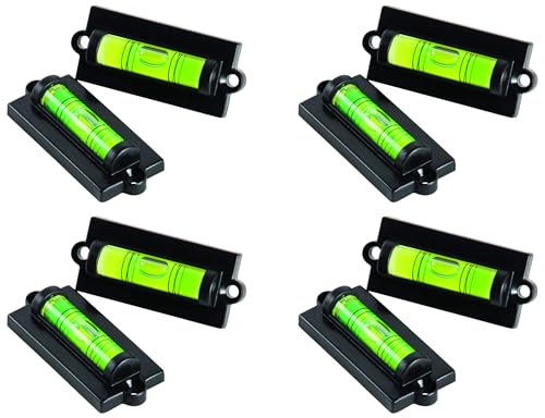 Camco Camper/RV Level - Features Front to Back/Side to Side RV Leveling - Easy Install w/Screws or Adhesive Tape - 8-Pack (25523)