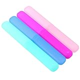 Photo Gallery ounona 4pcs porta spazzolino da viaggio custodia spazzolino da denti (colore misto) Photo Gallery ounona 4pcs porta spazzolino da viaggio custodia spazzolino da denti (colore misto)