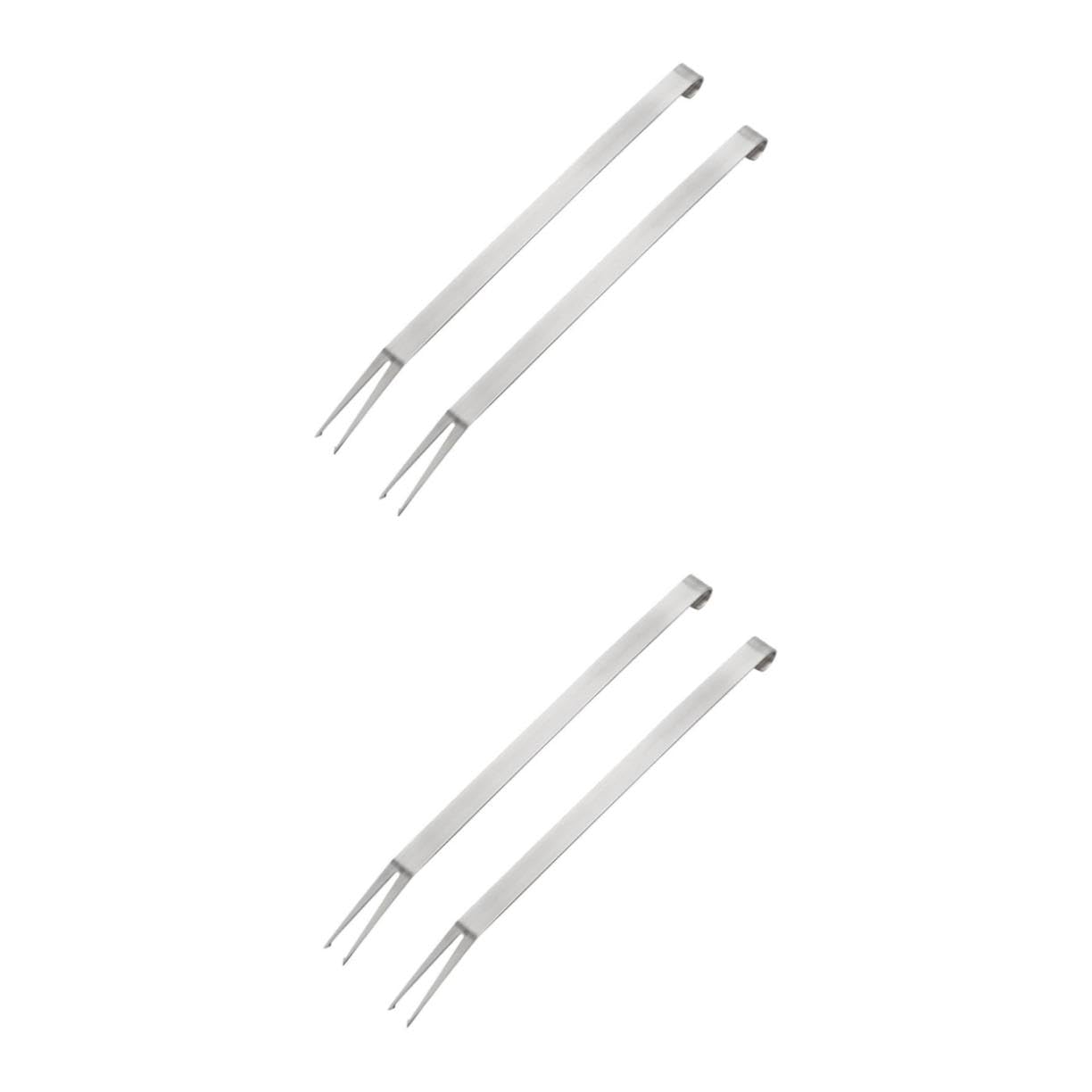 Toddmomy 4pezzi Forchette Barbecue Inossidabile Utensili Per Grigliate e Arrosti Per e Design