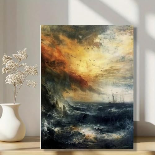 Impression sur toile mer agitée pour sublimer la déco de votre salon