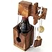 CASSE TÊTE pour BOUTEILLE de Bière. Jeu puzzle en bois massif aux normes CE, marque française Le Délirant®, difficulté 3/6. Tentez de libérer la bouteille ! idée cadeau original Noël - fête des pères.
