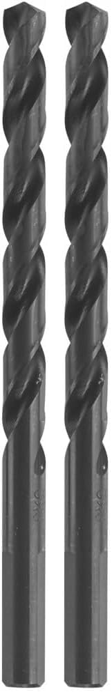 BOSCH BL2143 1/4 in. x 4 in. Fractional Jobber Black Oxide Drill Bit (Pack of 2)