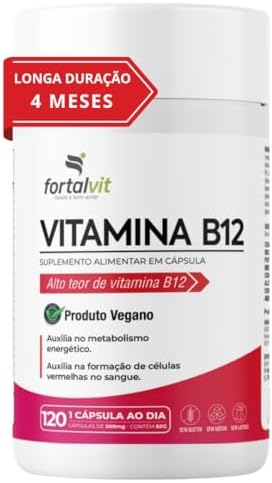 Vitamina B12 Ativa (metilcobalamina) Longa Duração: 4 Meses de Us...