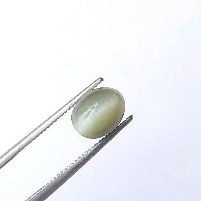 Œil de chat 2,15 ct à effet chatoyant pour monture de bague originale - 2