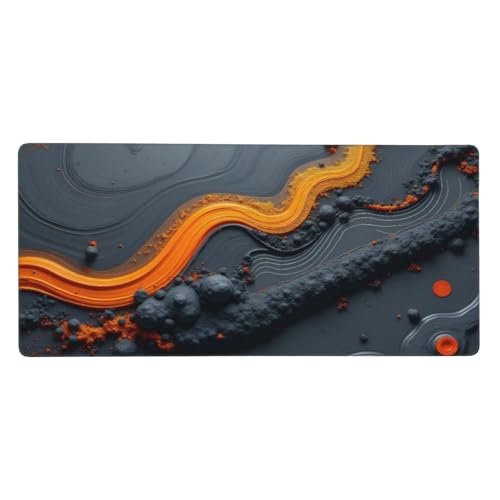 Tapis de bureau pour ordinateur portable et clavier au motif abstrait