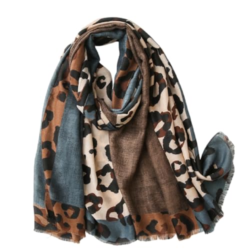 ANKOMINA Women's Soft Leopard Print Scarf Long Lightweight Fall Winter Fashion Shawl Wraps