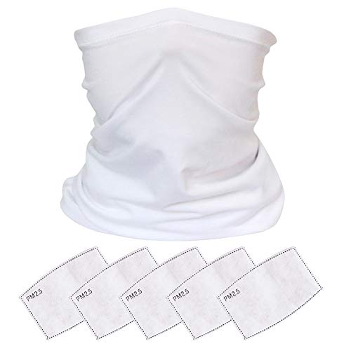 Sidiou Group Cache-cou de protection UV multifonction pour homme, femme, enfant - Blanc - Taille Unique Cover
