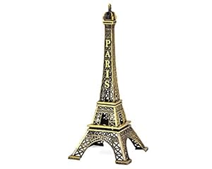 Ds. Eiffelturm-Statue Metall Miniatur 15 cm