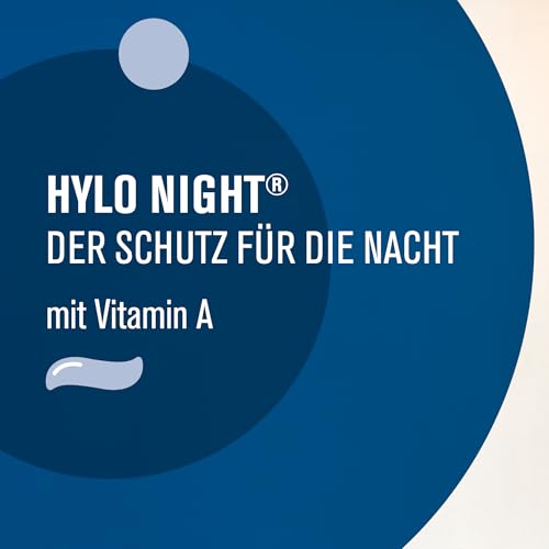 HYLO NIGHT Augensalbe gegen trockene Augen - Augenbefeuchtung mit Vitamin A ohne Konservierungsstoffe - Augenpflege für die Nacht (5 g)